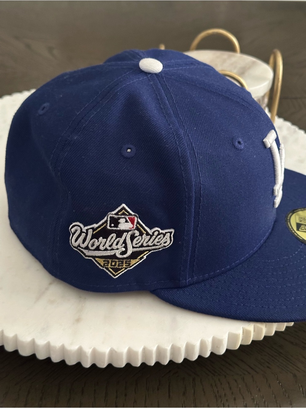 Dodger Baseball Royal Blue MLB World Series Fitted Hat